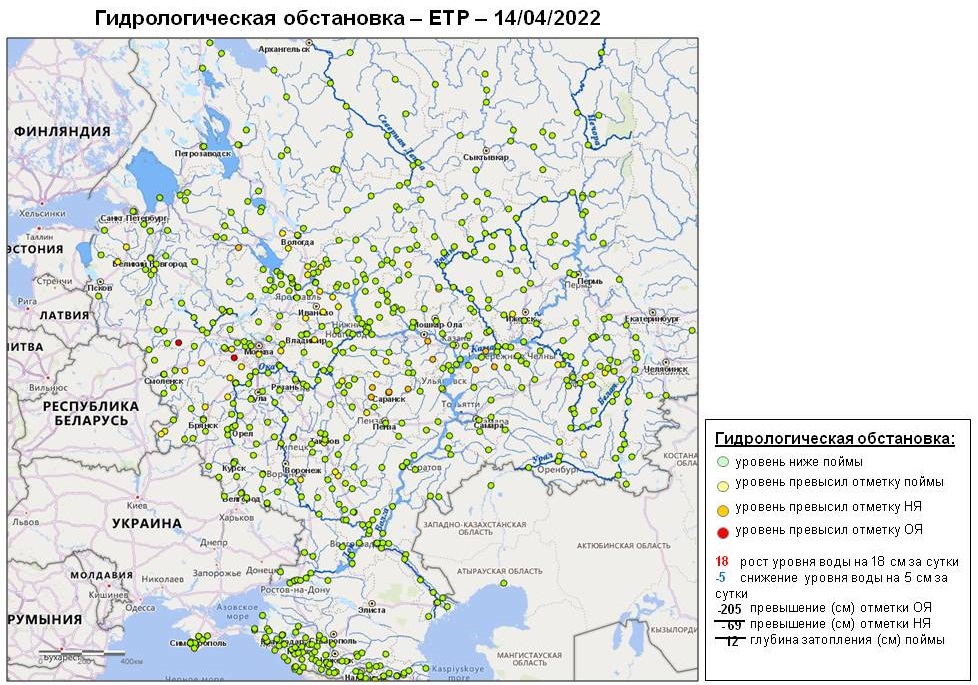 Гидрологическая карта беларуси