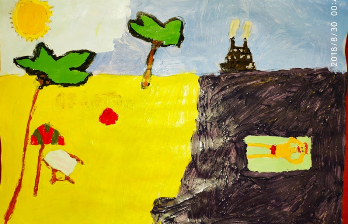 8 лет,  Акриловые краски